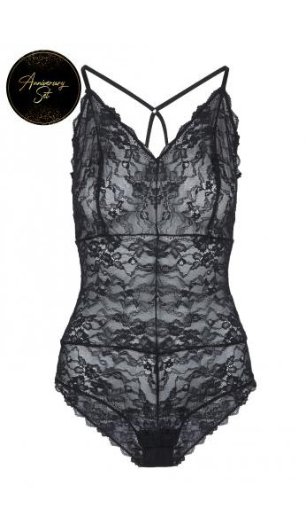 Lace Body With Crossed Straps - Small