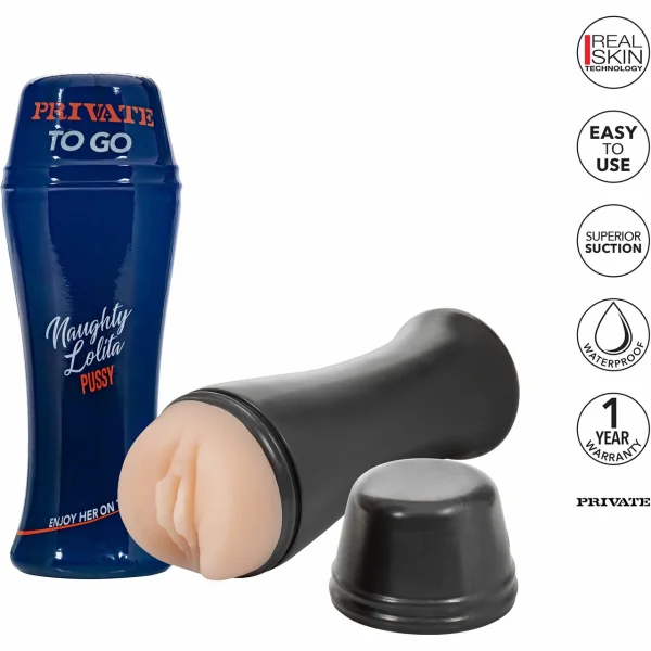 Private Naughty Lolita Vacuum Cup To Go Penis Masturbator By CalExotics