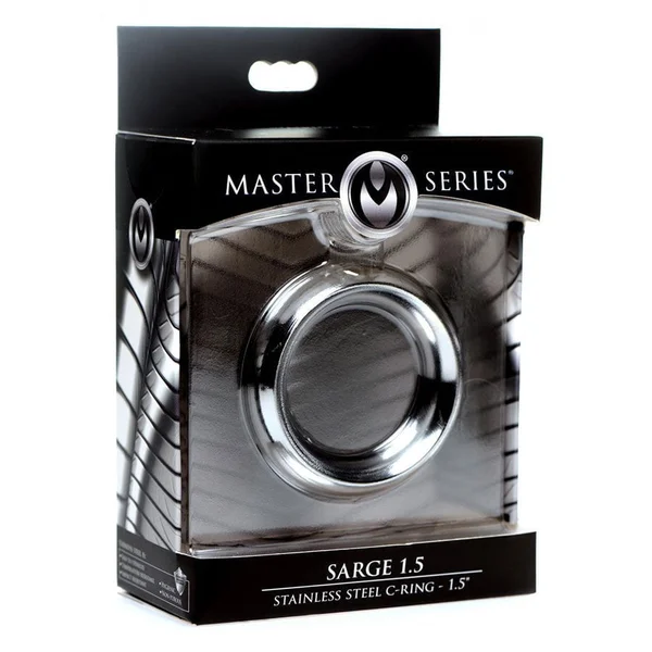 1.5 Inch Stainless Steel Thick Metal Donut Cock Ring by Master Series — image 5 of 5