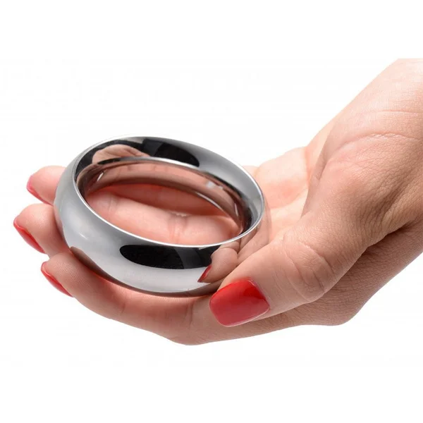 1.5 Inch Stainless Steel Thick Metal Donut Cock Ring by Master Series — image 2 of 5
