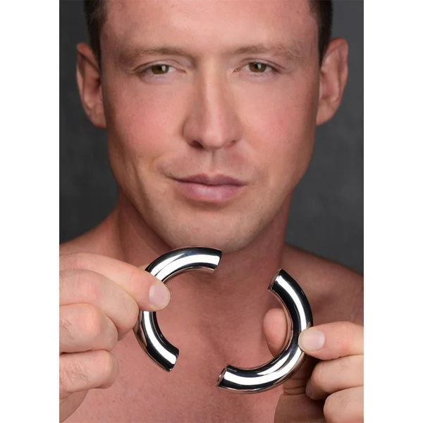 Mega Magnetize 1.75 Inch Stainless Steel Magnetic Cock Ring by Master Series — image 4 of 5