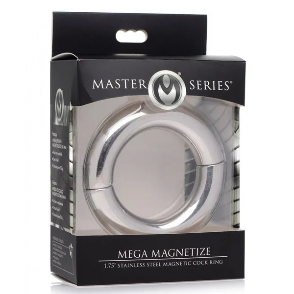 Mega Magnetize 1.75 Inch Stainless Steel Magnetic Cock Ring by Master Series — image 5 of 5