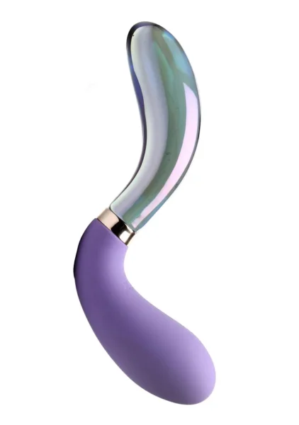Prisms Pari Dual Ended Wavy Silicone and Glass Vibe
