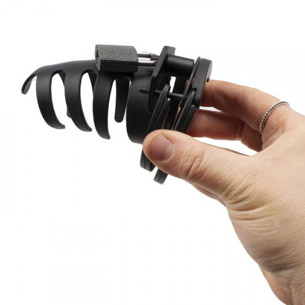 Bondara Commander Black Stainless Steel Adjustable Chastity Cage — image 4 of 4