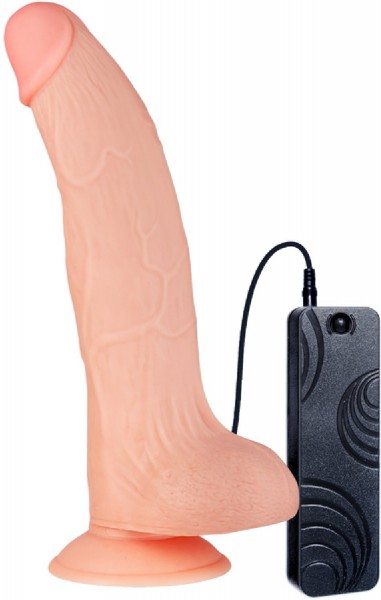 9.5" Vibrating Dong (Flesh)