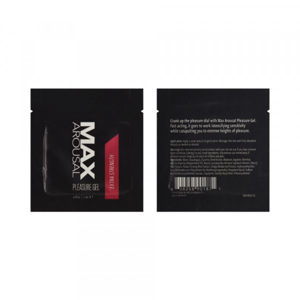 Max Arousal Pleasure Gel Extra Strength Foil 2 Ml