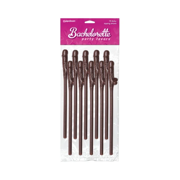 Bachelorette Party Favors - Dicky Sipping Straws

