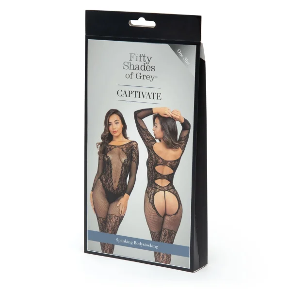 Fifty Shades of Grey Captivate Lace Spanking - One Size - Black