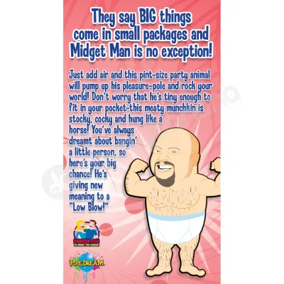 Travel Size Midget Man Inflatable Love Doll