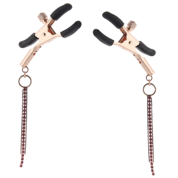 Bound Adjustable D3 Nipple Clamps by NS Novelties - Rose Gold