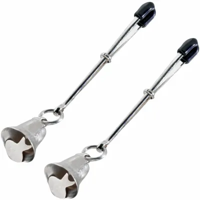 Spartacus Adjustable Tweezer Nipple Clamps With Bells