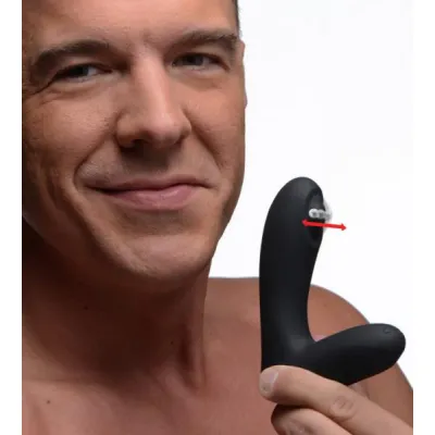 Alpha Pro 12X Tapping Prostate Stimulator Black