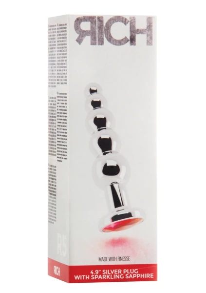 Rich R5 - Silver Plug - 4.9 Inch - Red Sapphire