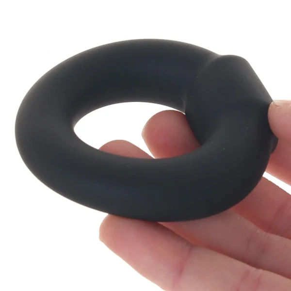 Alpha Liquid Silicone Optimum Cock Ring By CalExotics - Black