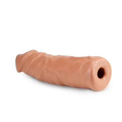 Lock on 8 Inch Realistic Lock on Dildo Mocha