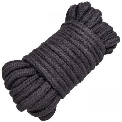Bondara Black Cotton Bondage Rope 10m
