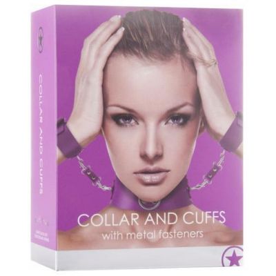 Collar with Cuffs Purple