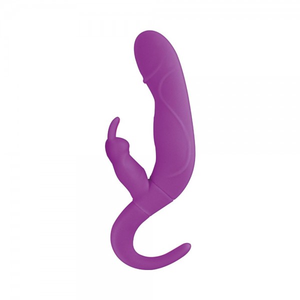 Sex Orgasm Bunny 7 Function Dual Motors Rechargeable Silicone Waterproof Purple