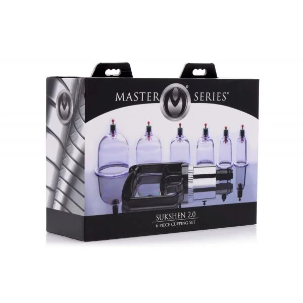 Sukshen 6 Piece Cupping Set With Acu-Points