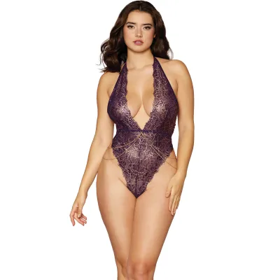 Dreamgirl Gold Foil Stretch Teddy