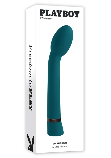 Playboy Pleasure On The Spot Silicone Rechargeable G-Spot Vibrator - Teal