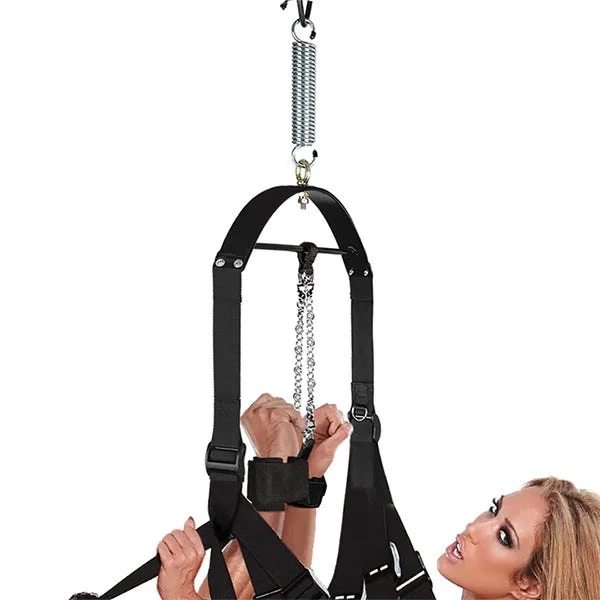 WhipSmart Fantasy Bondage Pleasure Swing with Wrist and Ankle Cuffs