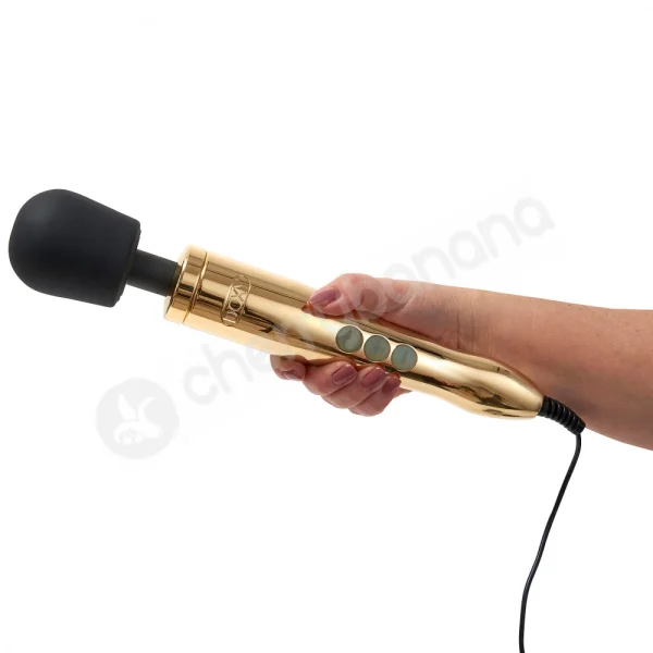 Doxy Die Cast Gold 24 Karat Plated Vibrating Massager Wand