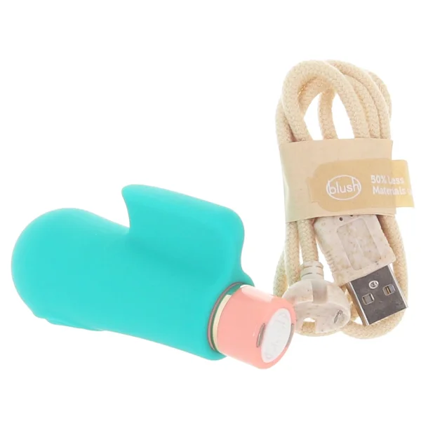 Aria Sensual AF Rechargeable Waterproof Silicone Clitoral Vibrator By Blush - Teal