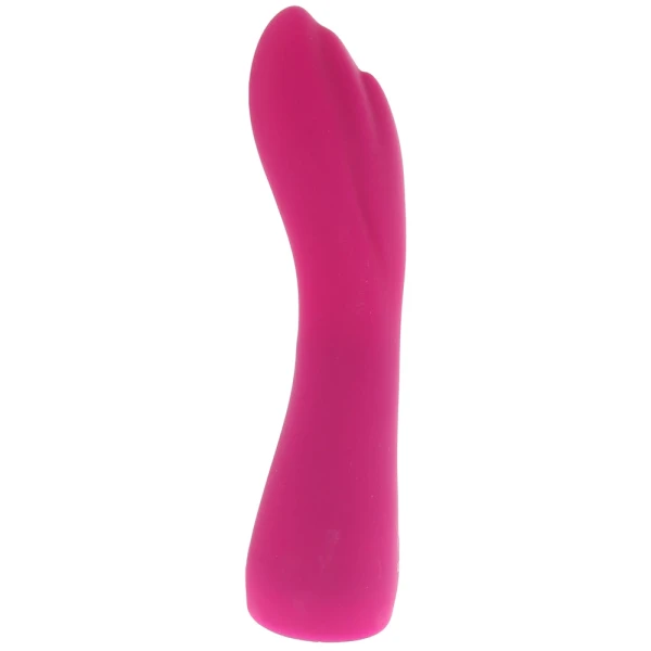 Gem Vibe Collection 7" Curve Rechargeable Waterproof Silicone G-Spot Vibrator By CalExotics - Pink