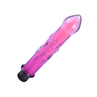 Lucent Vibra Glass Vibrator 7 Inch Pink