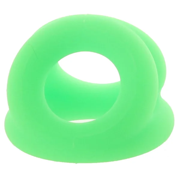 Ouch! Glow In The Dark Silicone Cock Ring & Ball Strap