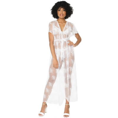 Sheer White Bridal Robe