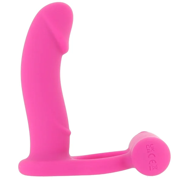 Silicone Rechargeable Double Diver Vibrating Cock Ring By CalExotics