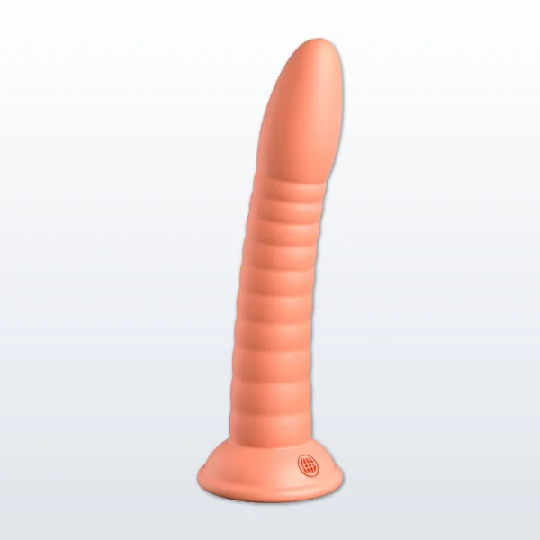 Dillio Platinum Wild Thing Silicone 7" Suction Cup Dildo - Peach