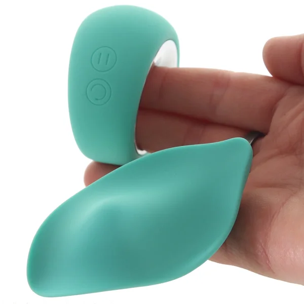 Sugar Pop Leila Rechargeable Silicone App Enabled Panty Vibe With Remote - Teal