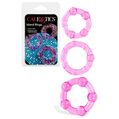California Exotic Island Penis Rings Set of 3