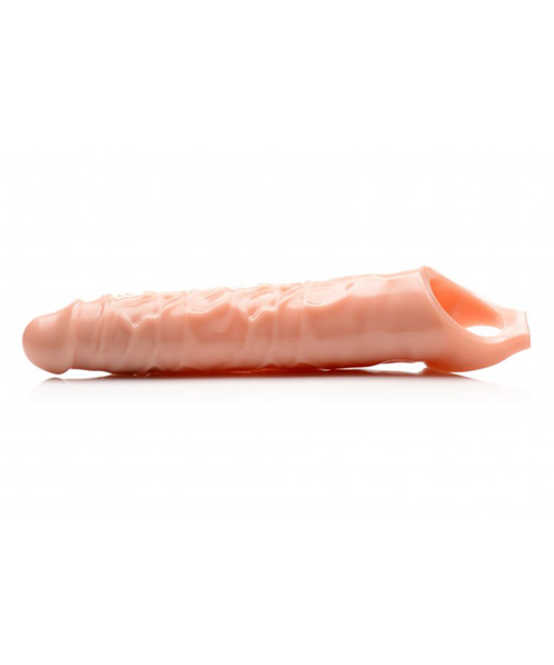 Extender Penis Sleeve With Nubs - Light Skin