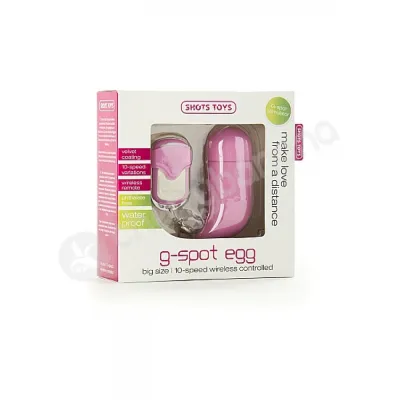 Shots Toys Pink Big G spot Egg Vibrator