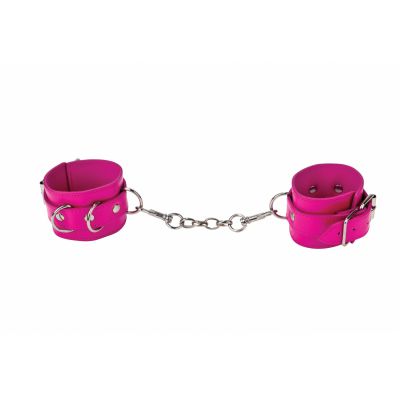 Leather Cuffs Pink BDSM Sex Toys