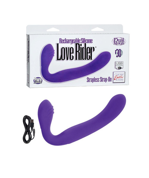 Rechargeable Silicone Love Rider Strapless Strap-on