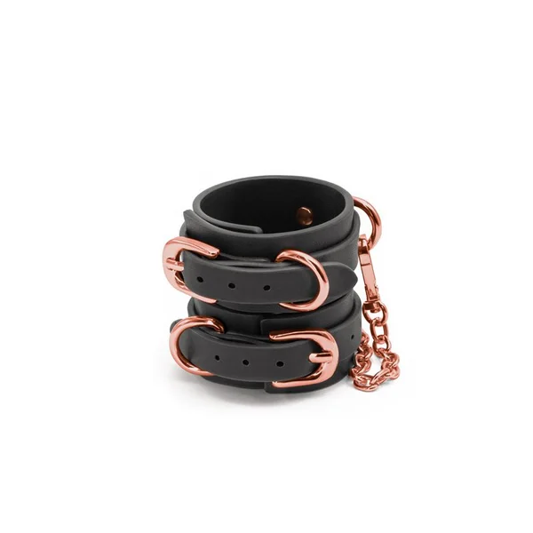 Bondage Couture Wrist Cuffs Black — image 8 of 9