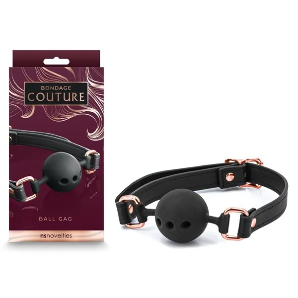 Bondage Couture Ball Gag Black — image 7 of 9