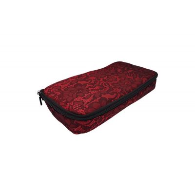 Lace Lockable Bag Red By Brigitta