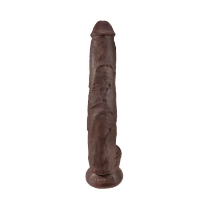 King Cock Suction Cup Dildo Brown 14 Inch