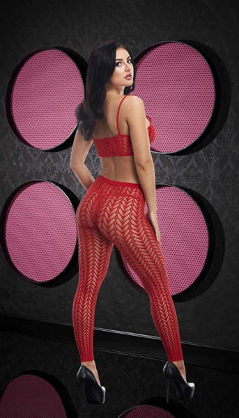 See-Through Crop Top & Pants Set