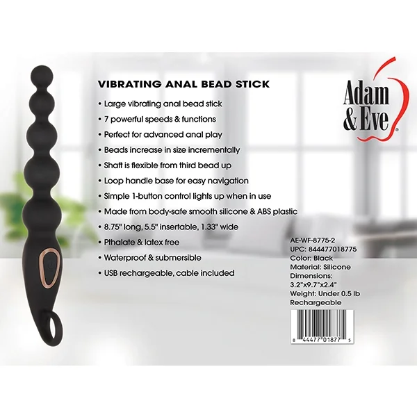 Vibrating Anal Beads Stick