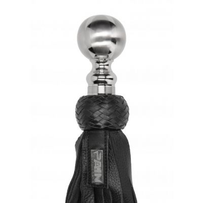 Metal Ball Flogger Black
