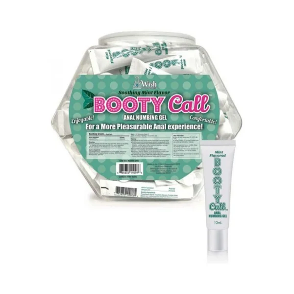 Oral Sex Products: Bootycall Anal Numbing Gel Mint 65-piece Fishbowl Display
