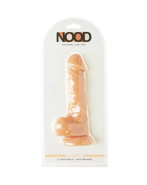 Nood 7 Inch Realskin Dildo - Flesh - 7 Inch