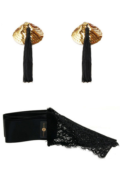 Secret Kisses Noire Set With Clutch, Bullet, Accessories & Game (5 Pce)